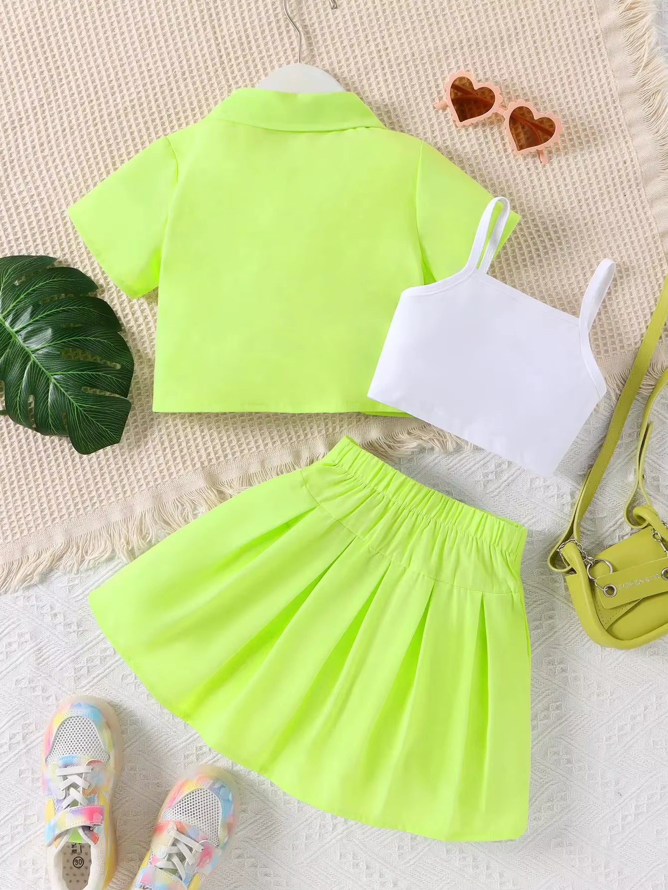 Meisjes 3-Delige Set – Trendy & Zomers