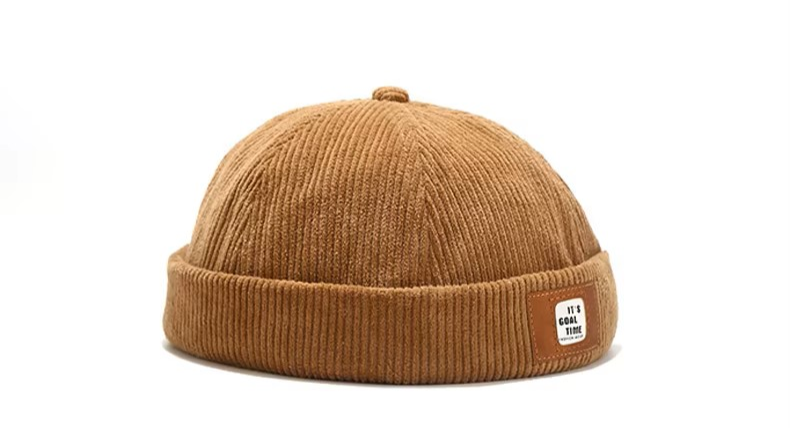 Corduroy Beanie Cap