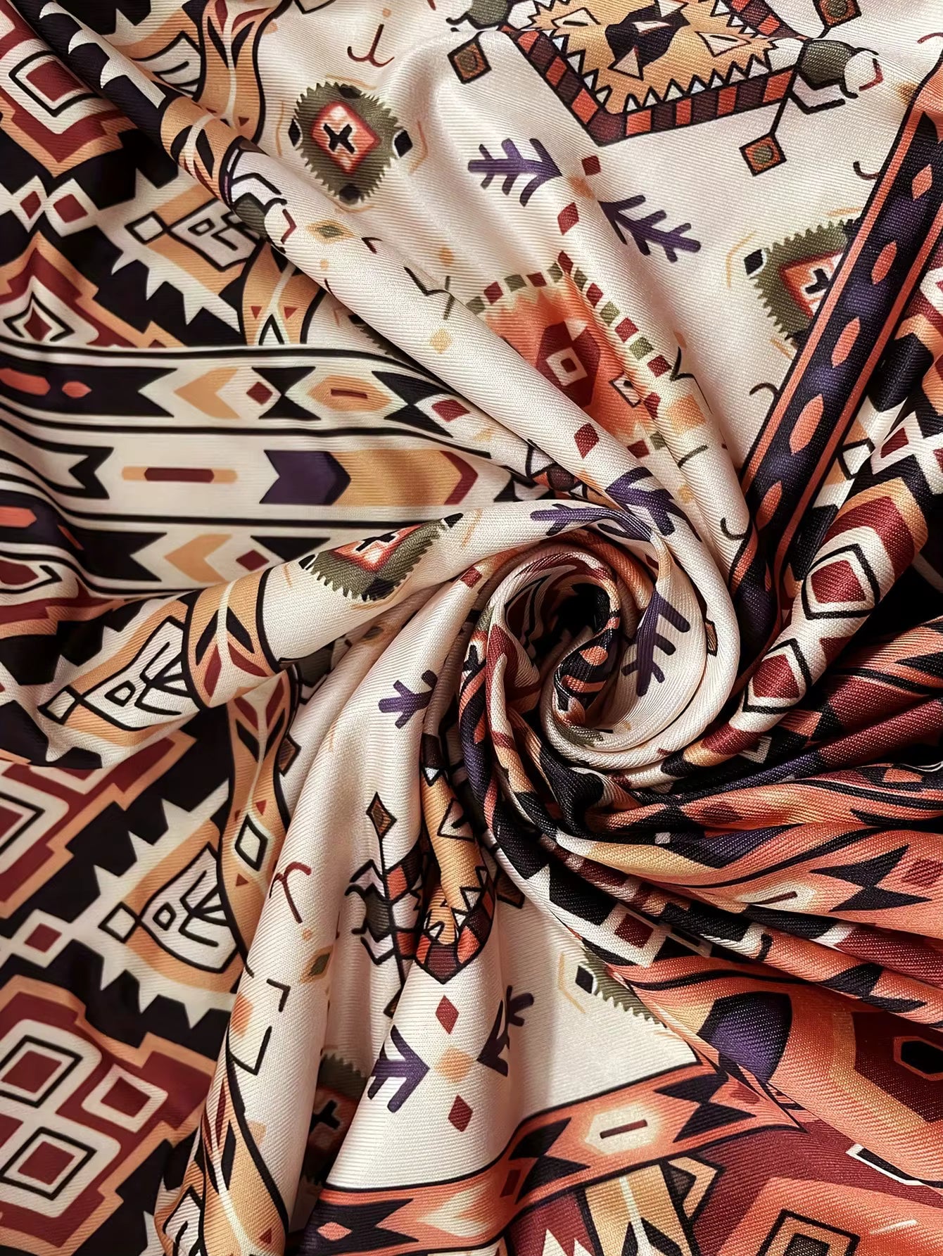 Trendy Lange Mouw Jurk met Patroon