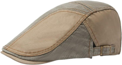 Heren Vintage Flat Cap – Katoen & Verstelbaar