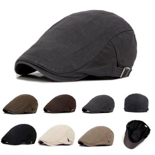 Unisex Katoenen Flat Cap – Casual & Verstelbaar