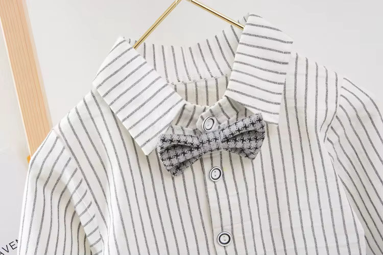 Stijlvolle Baby Set – Overhemd, Gilet & Broek