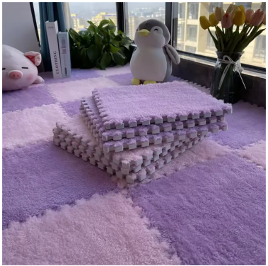 Zachte Pluche Speelmat / Vloerkleed Tegels