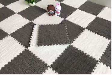 Zachte Pluche Speelmat / Vloerkleed Tegels