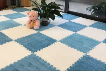 Zachte Pluche Speelmat / Vloerkleed Tegels