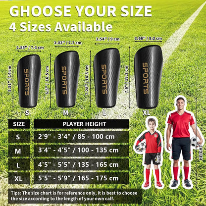 Voetbal Scheenbeschermers met Compressie Sleeve