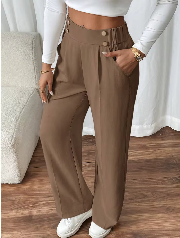 Dames High Waist Pantalon – Stijlvol & Comfortabel