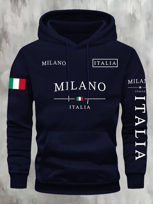 Milano Italia Hoodie met Capuchon - Warm & Sportief