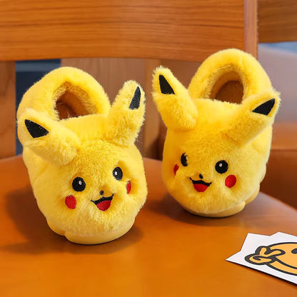 Pluche Pikachu Pantoffels – Warm & Antislip