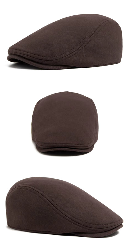 Tijdloze Flat Cap met Zachte Voering