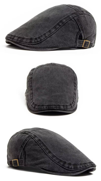 Vintage Flat Cap Unisex – Verstelbaar