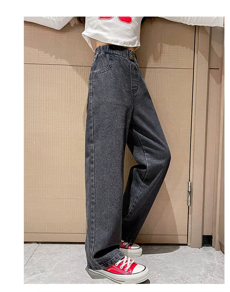 Meisjes Loose Fit Jeans – Trendy & Comfortabel