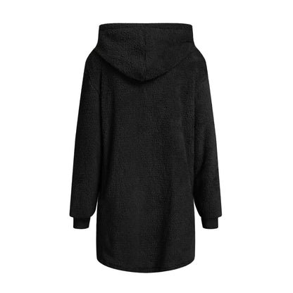 Warme Teddy Coat met Rits