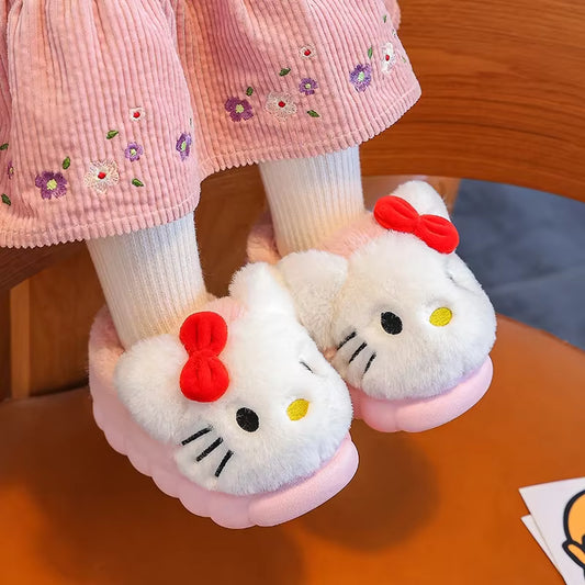 Hello Kitty Kinderpantoffels – Zacht, Warm & Antislip