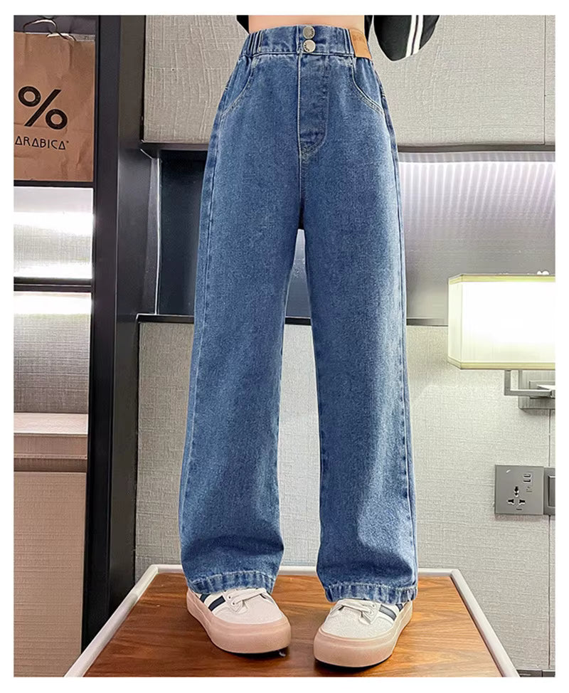 Meisjes Loose Fit Jeans – Trendy & Comfortabel