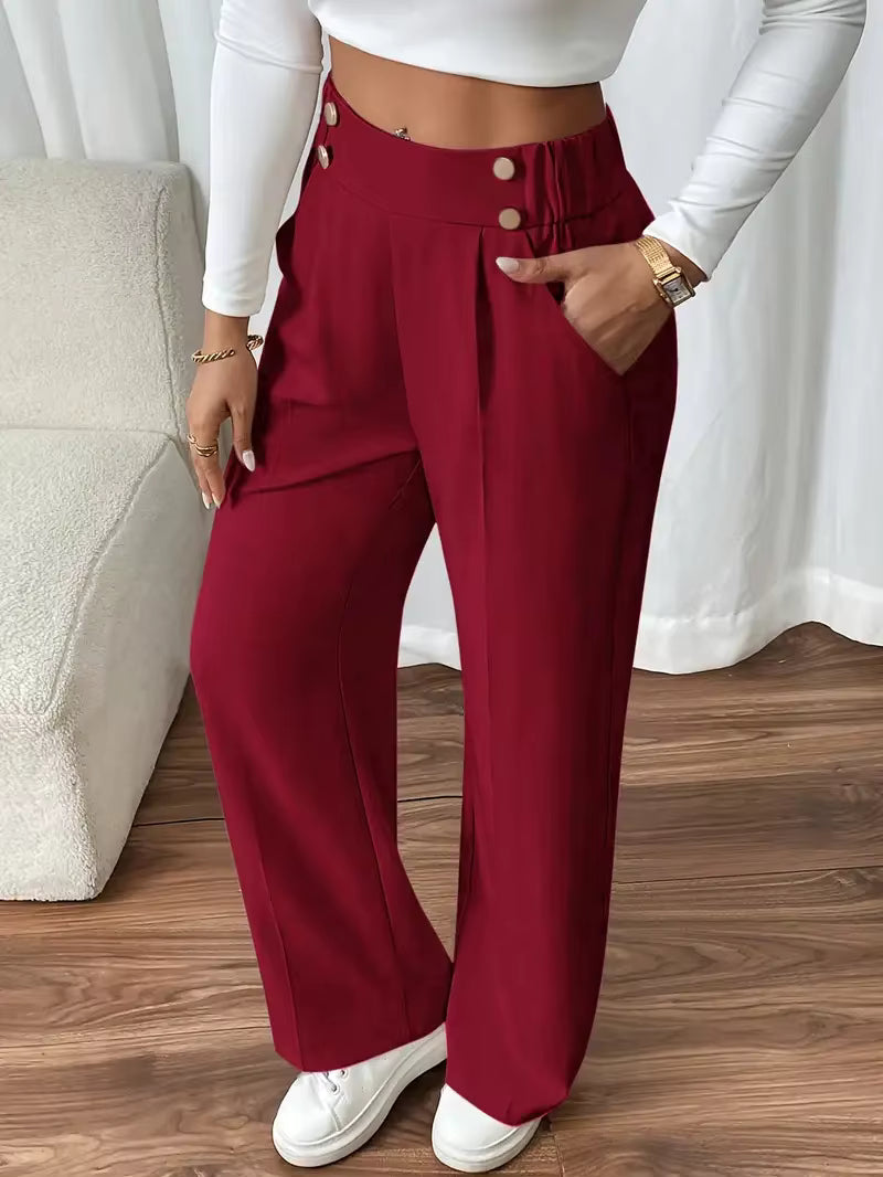Dames High Waist Pantalon – Stijlvol & Comfortabel