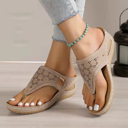 Dames Comfort Sandalen met Sleehak