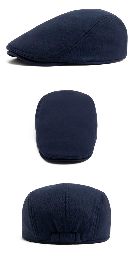 Tijdloze Flat Cap met Zachte Voering