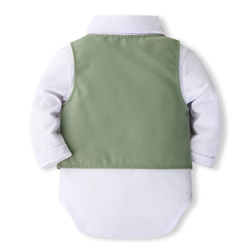 Mini Gentleman Outfit voor Baby’s (4-delig)