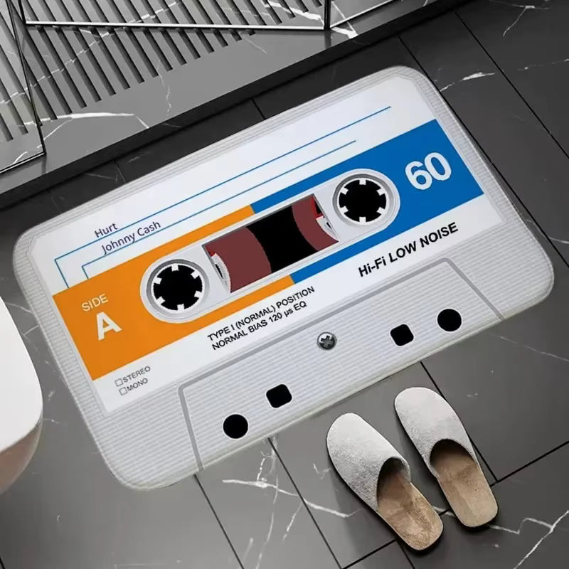 Retro Cassette Deurmat – Antislip & Absorberend