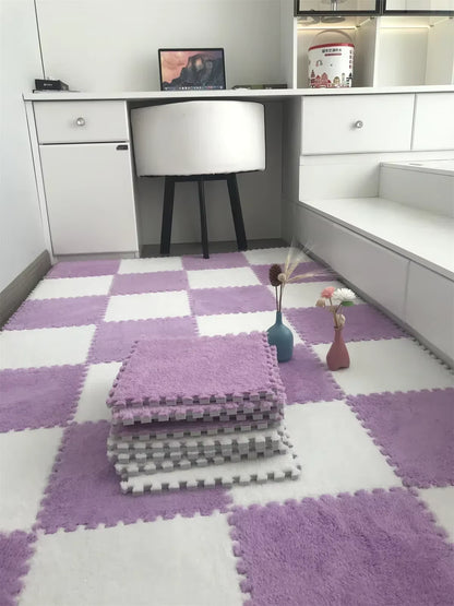 Zachte Pluche Speelmat / Vloerkleed Tegels