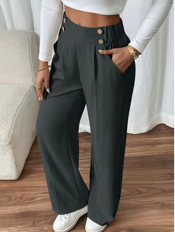 Dames High Waist Pantalon – Stijlvol & Comfortabel