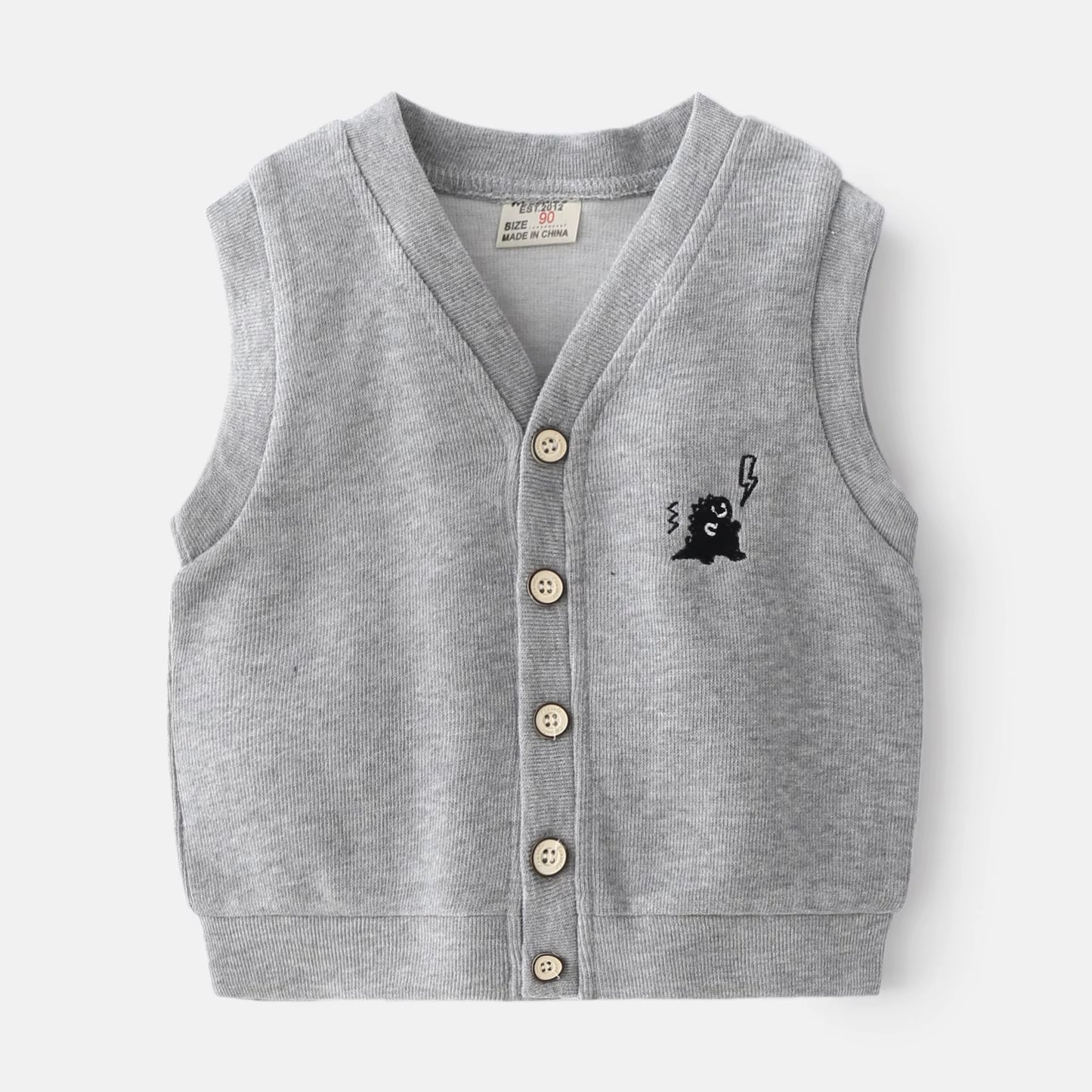 Jongens Gilet met Dino Detail